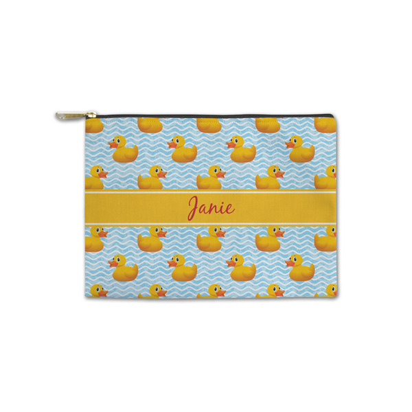 Custom Rubber Duckie Zipper Pouch - Small - 8.5"x6" (Personalized)