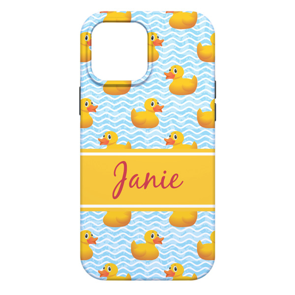Rubber Duckie iPhone 13 Pro Max Tough Case - Back