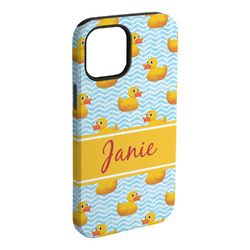 Rubber Duckie iPhone Case - Rubber Lined - iPhone 15 Pro Max (Personalized)