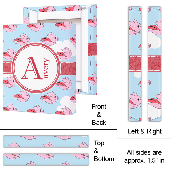 Flying Pigs 11x14 - Canvas Print - Approval