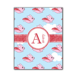 Flying Pigs Wood Print - 11x14 (Personalized)