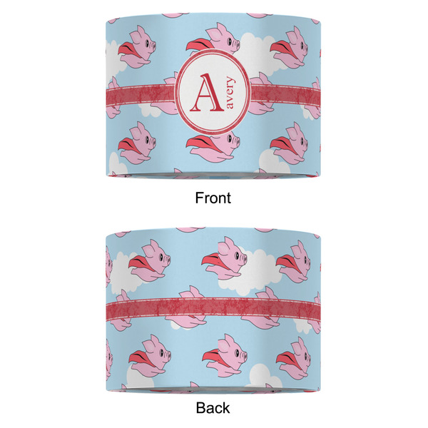 Flying Pigs 12" Drum Lampshade - APPROVAL (Fabric)