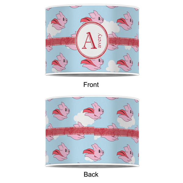 Flying Pigs 12" Drum Lampshade - APPROVAL (Poly Film)