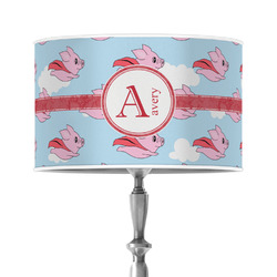 Flying Pigs 12" Drum Lamp Shade - Poly-film (Personalized)