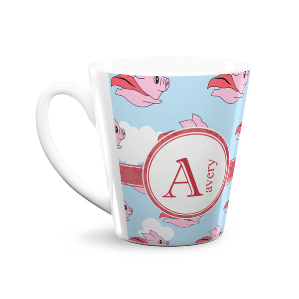 Flying Pigs 12 Oz Latte Mug - Front