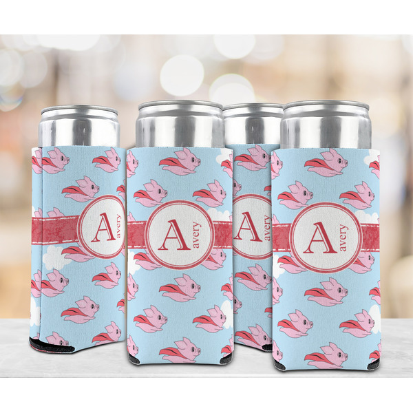 Flying Pigs 12oz Tall Can Sleeve - Set of 4 - LIFESTYLE