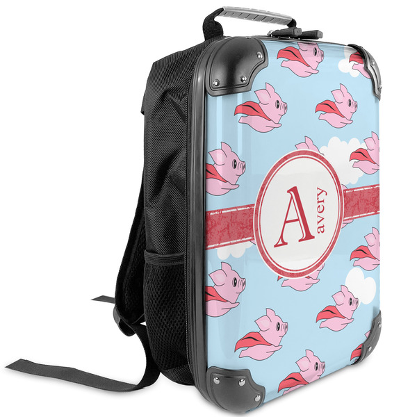 Custom Flying Pigs Kids Hard Shell Backpack (Personalized)