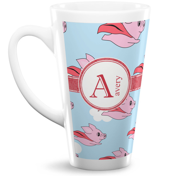 Custom Flying Pigs 16 Oz Latte Mug (Personalized)