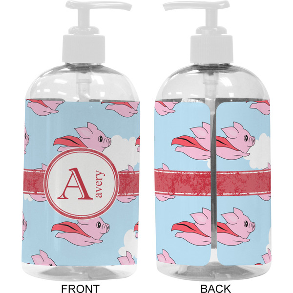 Flying Pigs 16 oz Plastic Liquid Dispenser- Approval- White