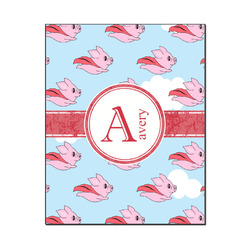 Flying Pigs Wood Print - 16x20 (Personalized)