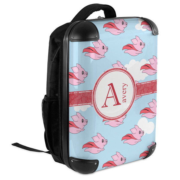 Flying Pigs 18" Hard Shell Backpacks - ANGLED VIEW