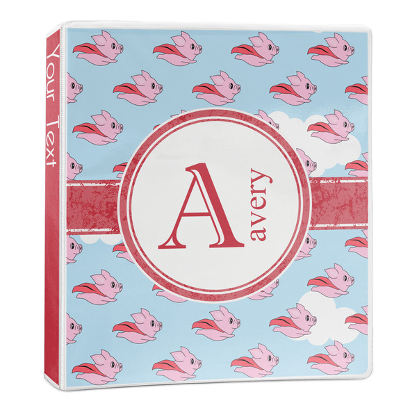Custom Flying Pigs 3-Ring Binder - 1 inch (Personalized)