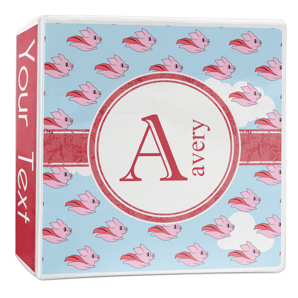 Custom Flying Pigs 3-Ring Binder - 2 inch (Personalized)