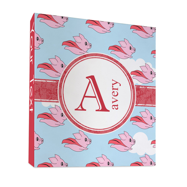 Custom Flying Pigs 3 Ring Binder - Full Wrap - 1" (Personalized)