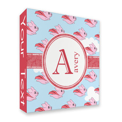 Flying Pigs 3 Ring Binder - Full Wrap - 2" (Personalized)