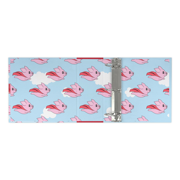Flying Pigs 3 Ring Binders - Full Wrap - 3" - OPEN INSIDE