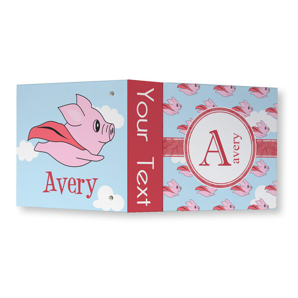 Flying Pigs 3 Ring Binders - Full Wrap - 3" - OPEN OUTSIDE