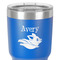 Flying Pigs 30 oz Stainless Steel Ringneck Tumbler - Blue - Close Up