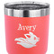 Flying Pigs 30 oz Stainless Steel Ringneck Tumbler - Coral - CLOSE UP