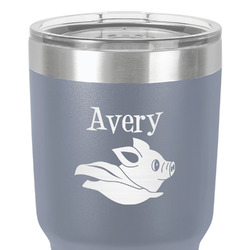 Flying Pigs 30 oz Stainless Steel Tumbler - Grey - Single-Sided (Personalized)