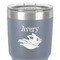 Flying Pigs 30 oz Stainless Steel Ringneck Tumbler - Grey - Close Up