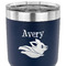 Flying Pigs 30 oz Stainless Steel Ringneck Tumbler - Navy - CLOSE UP