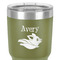 Flying Pigs 30 oz Stainless Steel Ringneck Tumbler - Olive - Close Up