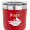 Flying Pigs 30 oz Stainless Steel Ringneck Tumbler - Red - CLOSE UP