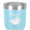 Flying Pigs 30 oz Stainless Steel Ringneck Tumbler - Teal - Close Up