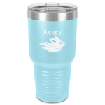 Flying Pigs 30 oz Stainless Steel Tumbler - Teal - Single-Sided (Personalized)