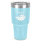 Flying Pigs 30 oz Stainless Steel Ringneck Tumbler - Teal - Front