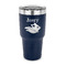 Flying Pigs 30 oz Stainless Steel Ringneck Tumblers - Navy - FRONT