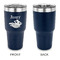 Flying Pigs 30 oz Stainless Steel Ringneck Tumblers - Navy - Single Sided - APPROVAL