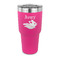 Flying Pigs 30 oz Stainless Steel Ringneck Tumblers - Pink - FRONT