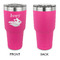 Flying Pigs 30 oz Stainless Steel Ringneck Tumblers - Pink - Single Sided - APPROVAL