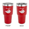Flying Pigs 30 oz Stainless Steel Ringneck Tumblers - Red - Double Sided - APPROVAL