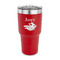 Flying Pigs 30 oz Stainless Steel Ringneck Tumblers - Red - FRONT