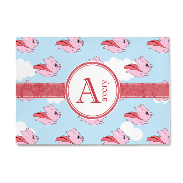Custom Flying Pigs 4' x 6' Indoor Area Rug (Personalized)