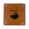 Flying Pigs 6" x 6" Leatherette Snap Up Tray - FLAT FRONT