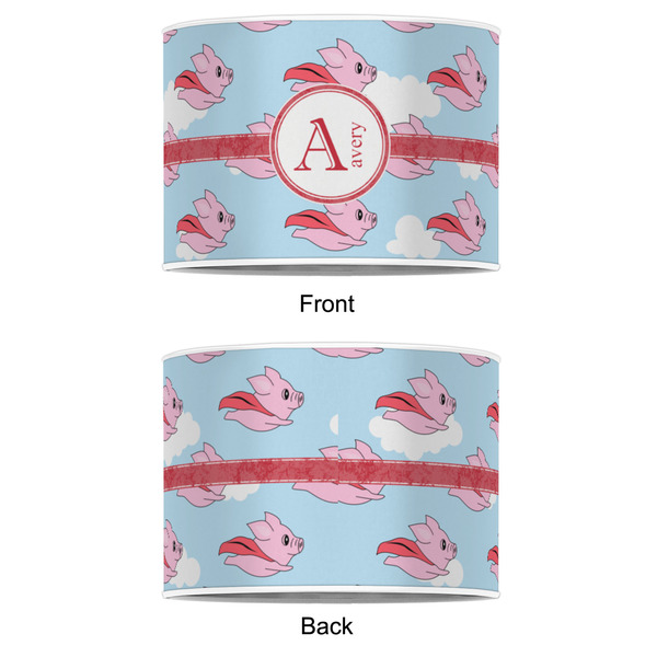 Flying Pigs 8" Drum Lampshade - APPROVAL (Poly Film)