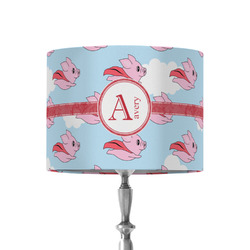 Flying Pigs 8" Drum Lamp Shade - Fabric (Personalized)
