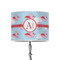 Flying Pigs 8" Drum Lampshade - ON STAND (Poly Film)
