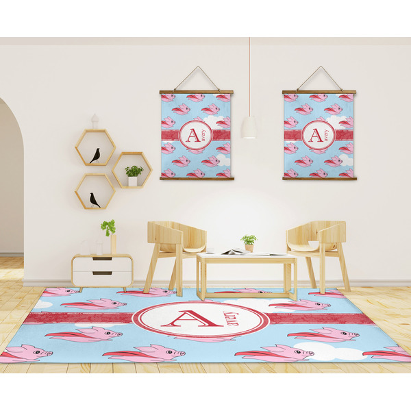 Flying Pigs 8'x10' Indoor Area Rugs - IN CONTEXT