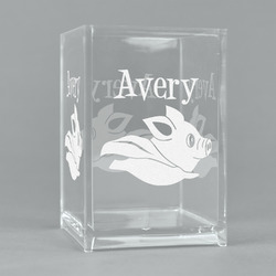 Flying Pigs Acrylic Pen Holder (Personalized)