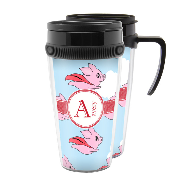 Custom Flying Pigs Acrylic Travel Mug (Personalized)