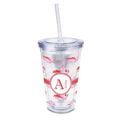 Flying Pigs 16oz Double Wall Acrylic Tumbler with Lid & Straw - Full Print (Personalized)