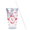 Flying Pigs Acrylic Tumbler - Full Print - Front straw out