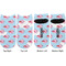 Flying Pigs Adult Ankle Socks - Double Pair - Front and Back - Apvl