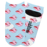 Flying Pigs Adult Ankle Socks (Personalized)