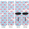 Flying Pigs Adult Crew Socks - Double Pair - Front and Back - Apvl